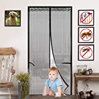 WIUANG Potenciar Mosquitera Magnetica para Puerta- Actualizado Corredera Cortina Magnética de Prueba de Mosquito para…